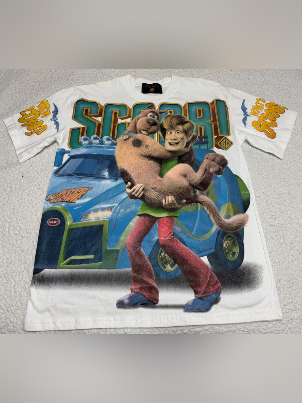 SCOOBY-DOO SHAGGY All Over Print AOP Shirt Size XL Apple Pie Made In Thailand